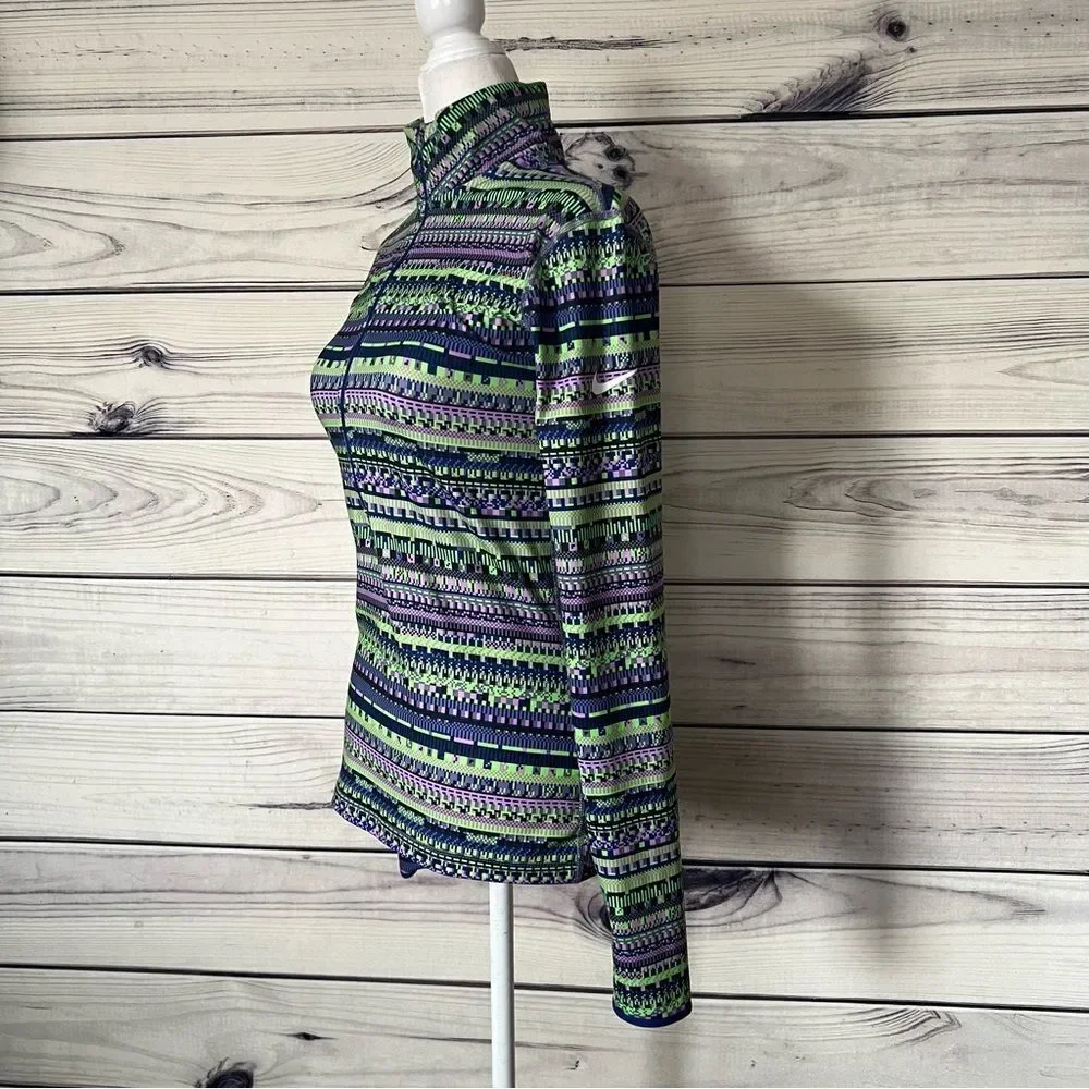 Nike Pro Warm Patterned Half Zip Jacket